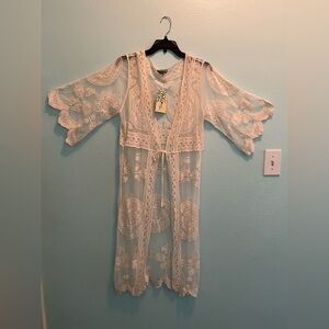 Rebellion Lace Duster M NWT
